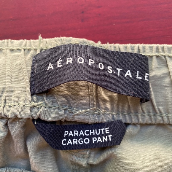 Aeropostale parachute cargo pants size small lightweight green - Picture 6 of 7